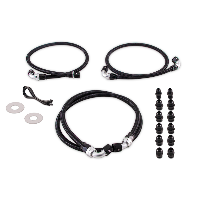 Mishimoto — Mishimoto 01-05 Chevrolet/GMC 6.6L Duramax (LB7/LLY) Transmission Cooler Line Kit
Tran Oil Cooler Line - view 3